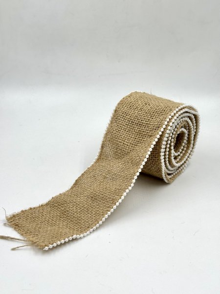 رول خيش بانيل مع خرز لولو 2مترعرض 6 سم